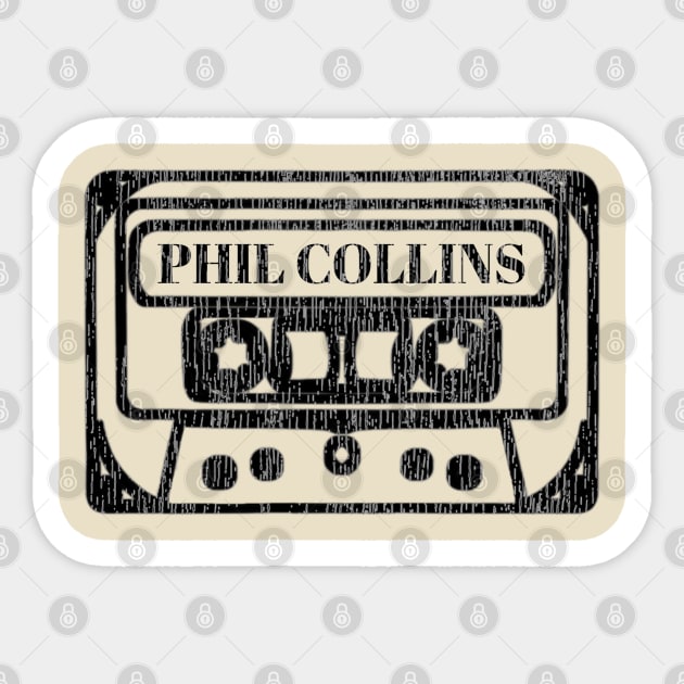 Phil Collins cassette Sticker by Scom